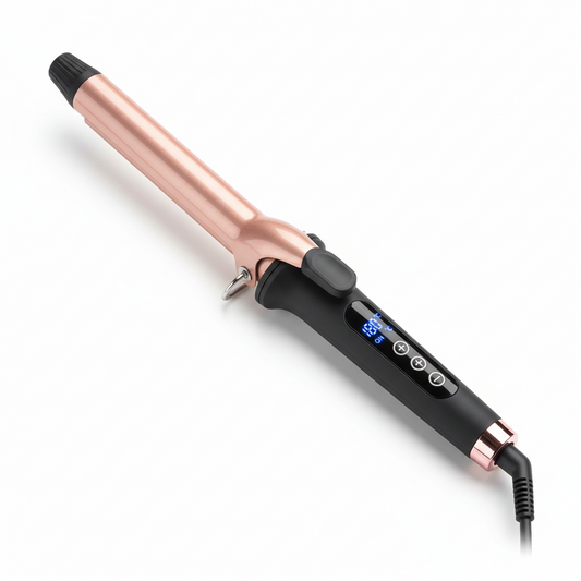 Professional 9mm Curling Iron with LCD Display